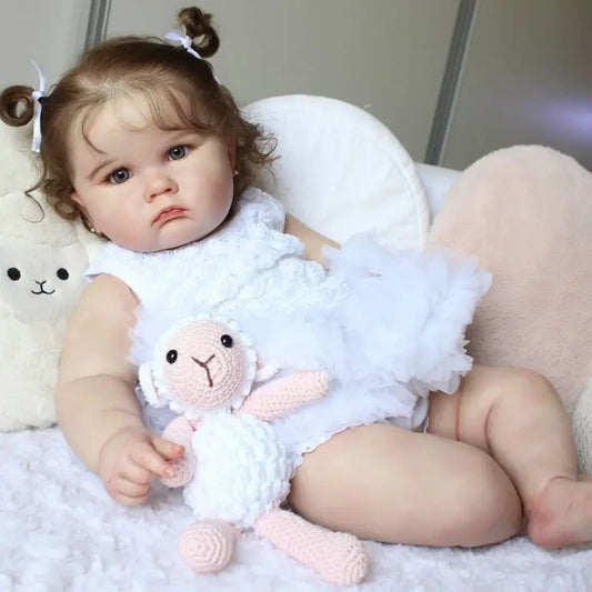Reborn Baby Girl Realistic Silicone Doll - 60cm 60cm