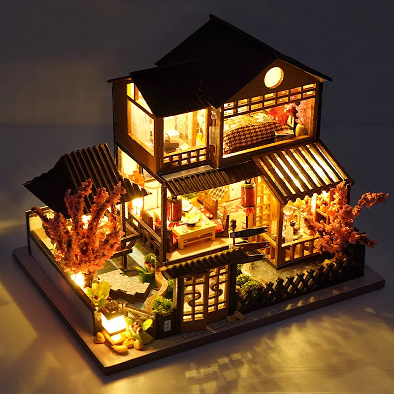 DIY Miniature Sakura Court House Model TC14 Set