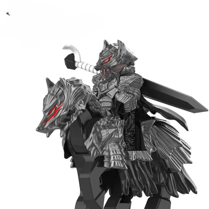 Building Blocks Wolf Cavalry Assembled Toy