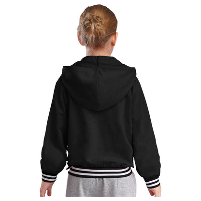 Girls Metallic Shiny Sequins Hooded Jacket (Age 6-16 YRS)