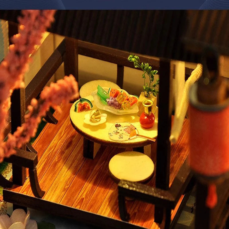 DIY Miniature Sakura Court House Model TC14 Set
