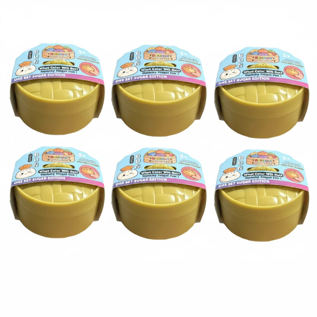Ultra Rare Gold Glitter Dumpling Squishy – Slow‑Rise Sensory Stress Toy Random 6pcs