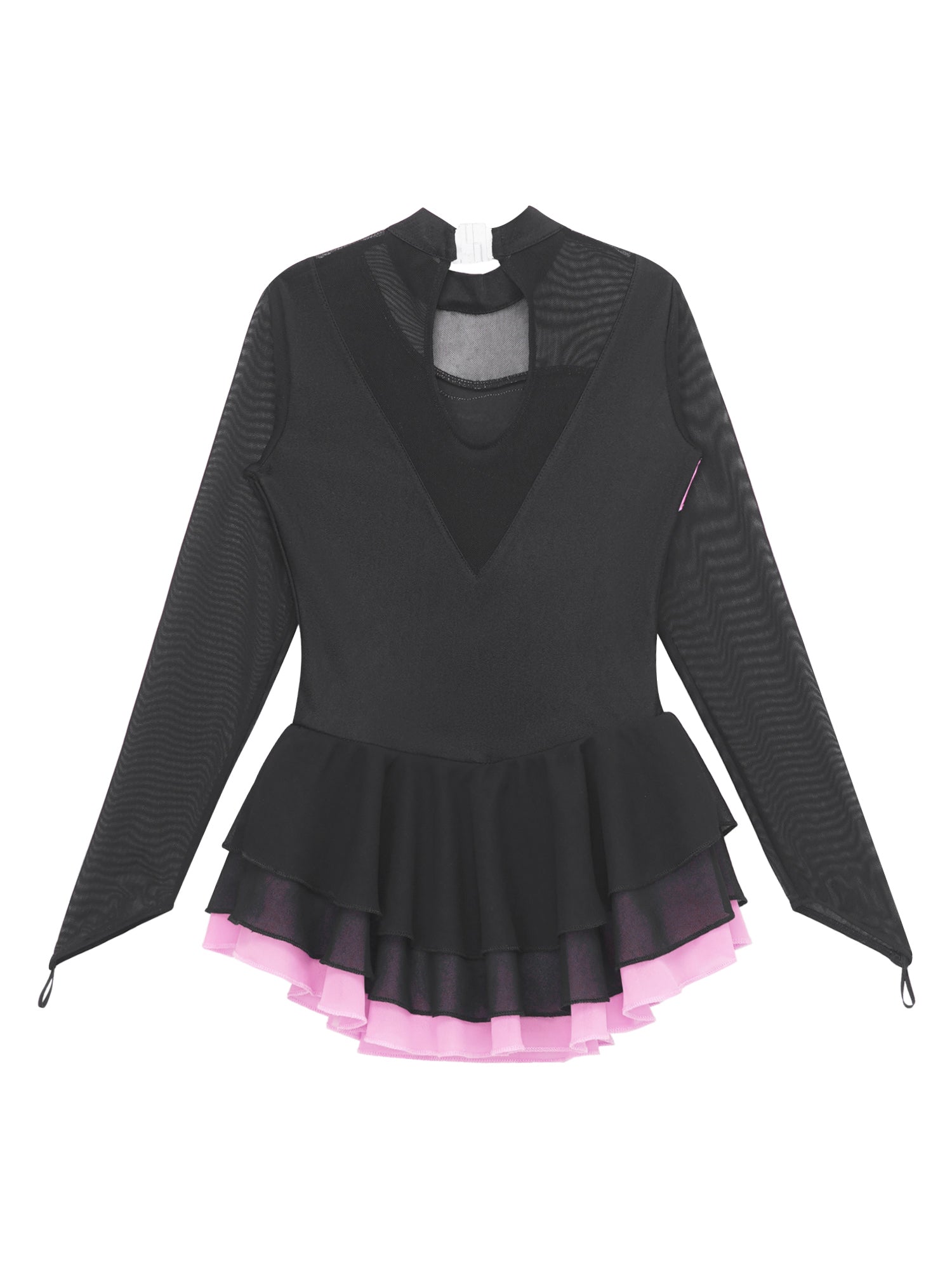 Girls Rhinestone Figure Skating Leotard Dress (Age 6-16 YRS)