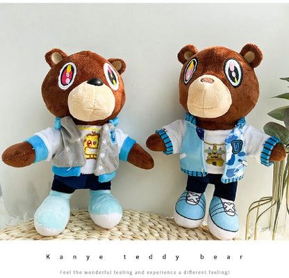 Plush Kanye Dropout Teddy Bear Stuffed Toy 25-28cm