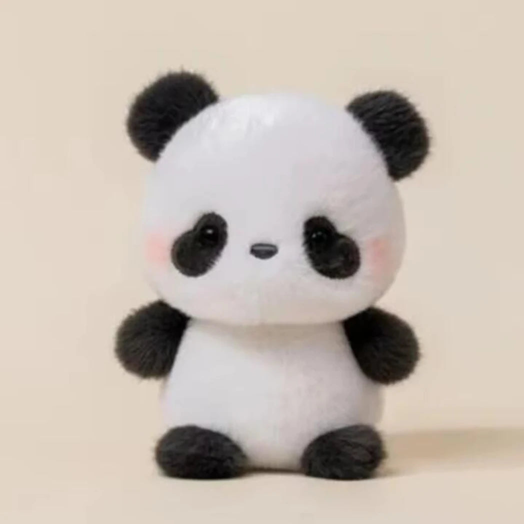 15CM Cute Animal Plush Toy Children Table Doll Ornaments Companion Doll Birthday Christmas Gifts Soft Sleeping Companion Kawaii Little Panda 15CM Multi
