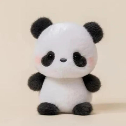 15CM Cute Animal Plush Toy Children Table Doll Ornaments Companion Doll Birthday Christmas Gifts Soft Sleeping Companion Kawaii Little Panda 15CM Multi