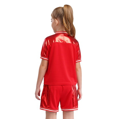 Girls/Boys Sports Shorts & T-shirt Sets (Age 6-16YRS)
