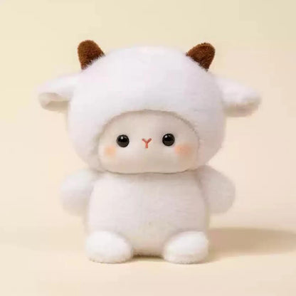 15CM Cute Animal Plush Toy Children Table Doll Ornaments Companion Doll Birthday Christmas Gifts Soft Sleeping Companion Kawaii Little Lamb 15CM Multi