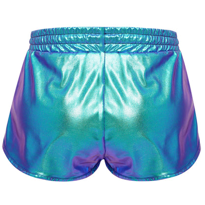 Girls Metallic Drawstring Shorts (Age 3-12 YRS)