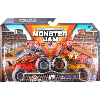 Monster Mutt Monster Jam Grave Digger 1:64 Scale Die Cast Alloy Truck Toys Monster Jam Grave Digger Monster Truck Boys Off-Road Khaki