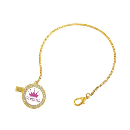 Luxury ‘Princess’ Rhinestone Crown Pacifier Dummy Clip