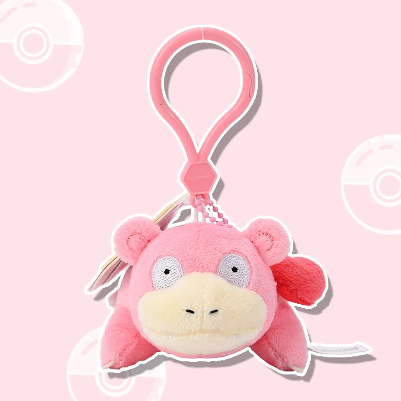 Cute Pokémon Plush Keychains Backpack Charms 10cm Slowpoke