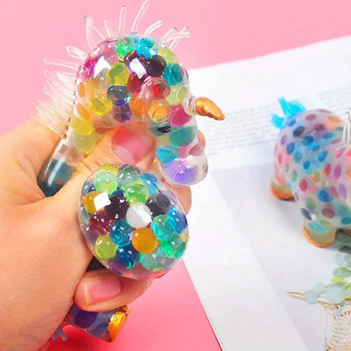 Unicorn Stress Balls Fidget Ball Toy Colorful Gel Water