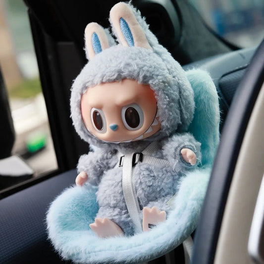 Labubu Doll Plush Car Seat 18cm