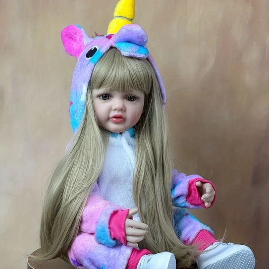 Reborn Baby Girl Blonde Hair Doll 55cm 55cm