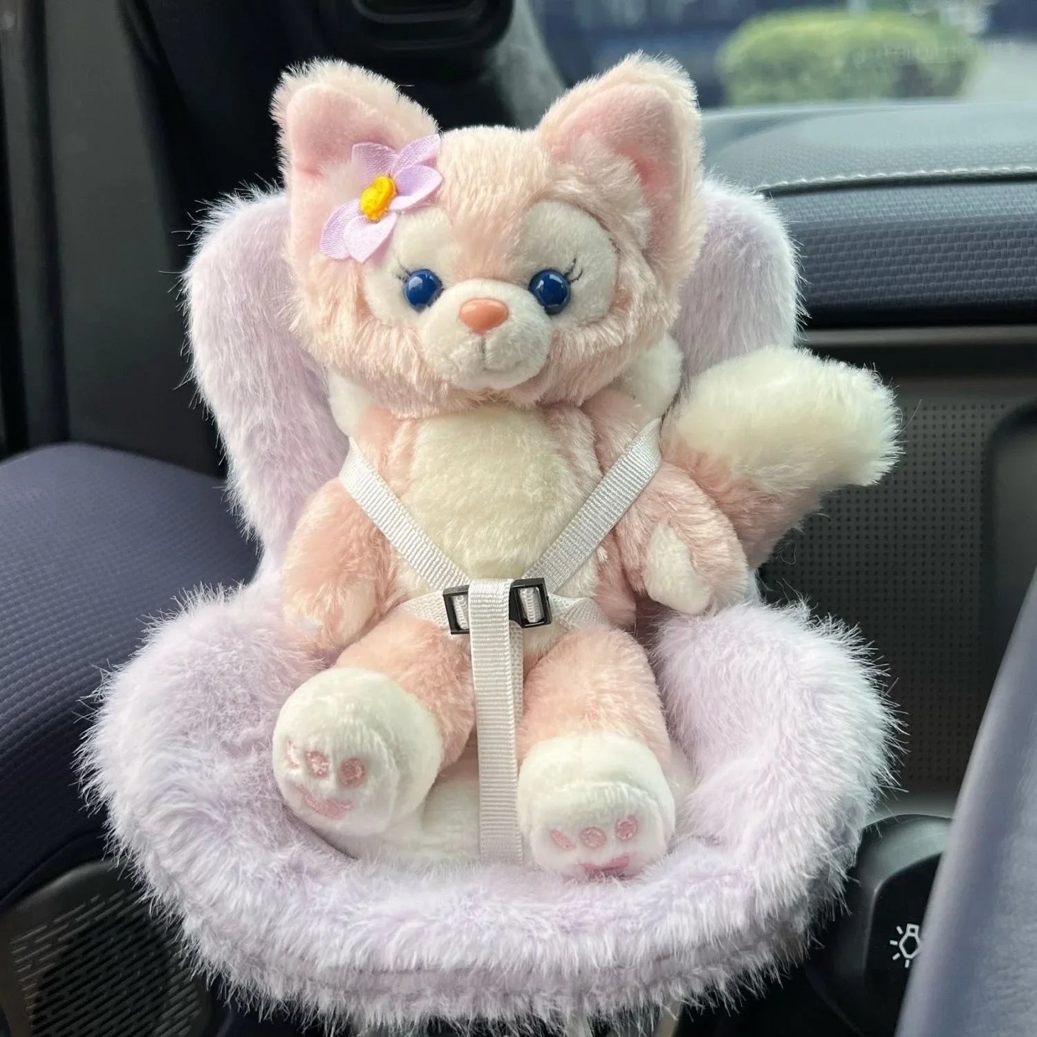 Labubu Doll Plush Car Seat 18cm