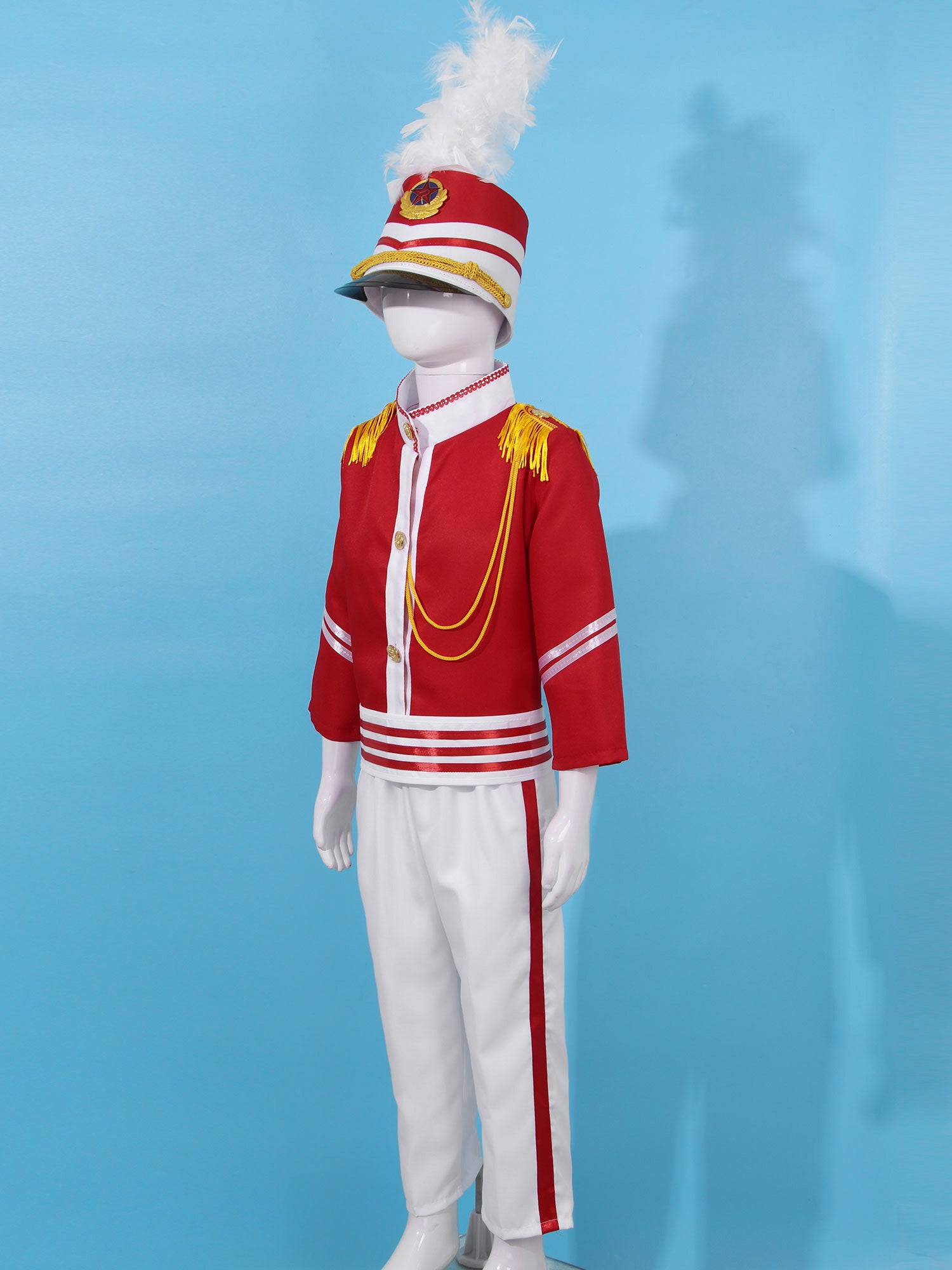 Boys/Girls Nutcracker Drum and Trumpet Team Costume (Age 4-12YRS)
