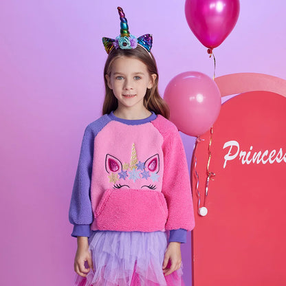 Girls Fleece Jumper (Age 3-12YRS)