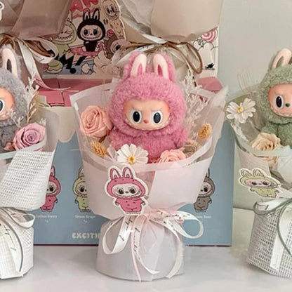 Plush Labubu Doll Flower Gift Bouquet
