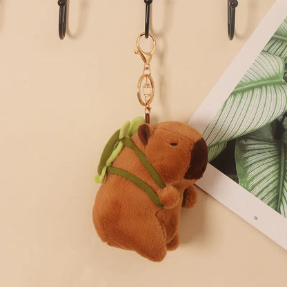 Plush Capybara Stuffed Keychain Toy - 12-15cm