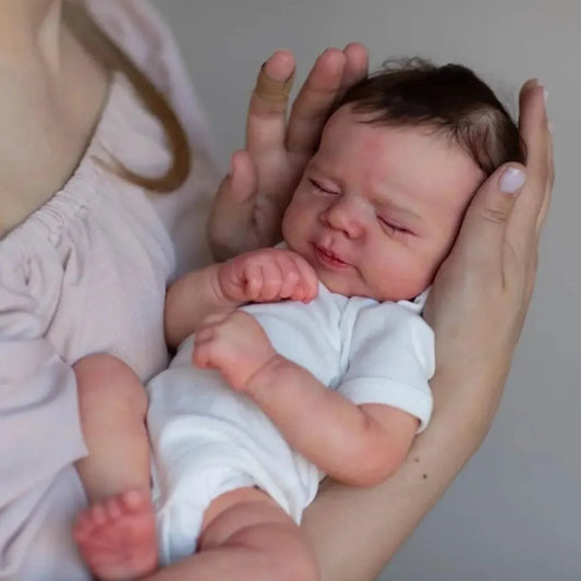 Reborn Sleepy Baby Doll With 3D-Painting Skin - 48cm