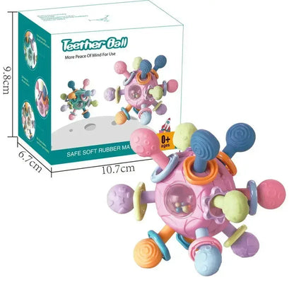 Baby Teething Ball Toy Pink