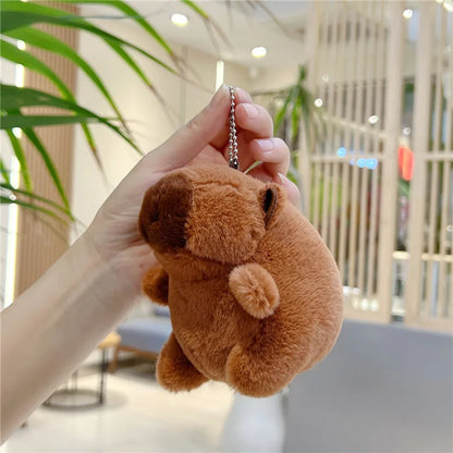Plush Capybara Stuffed Keychain Toy - 12-15cm