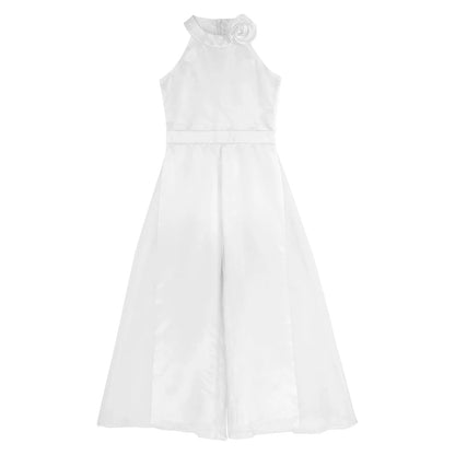 Girls Halter Neck Sleeveless Wide Leg Jumpsuit (6-14 YRS)