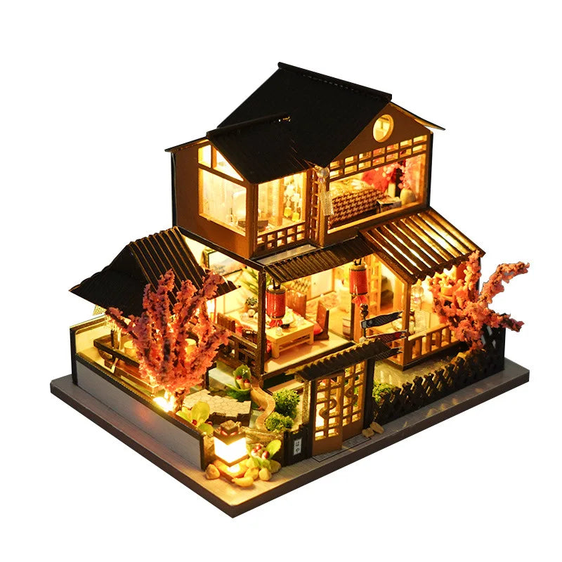 DIY Miniature Sakura Court House Model TC14 Set