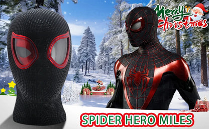 Marvel 1:1 Miles Morales Mask with Movable Eyes Electronic Gwen Spider-Man Helmet Ring Control Toy