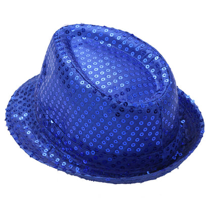 Boys Sequin Dance Tuxedo Jacket Suit & Fedora Hat (Age 6-16 YRS)