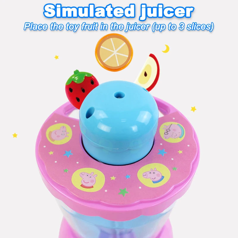 Peppa Pig – Simulated Juicer Pretend Play Blender Toy with Fruit Pieces | Kids Roleplay Kitchen Set