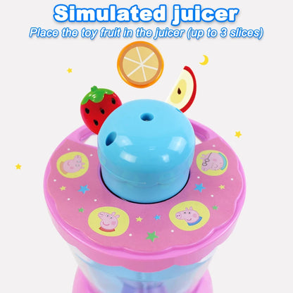 Peppa Pig – Simulated Juicer Pretend Play Blender Toy with Fruit Pieces | Kids Roleplay Kitchen Set
