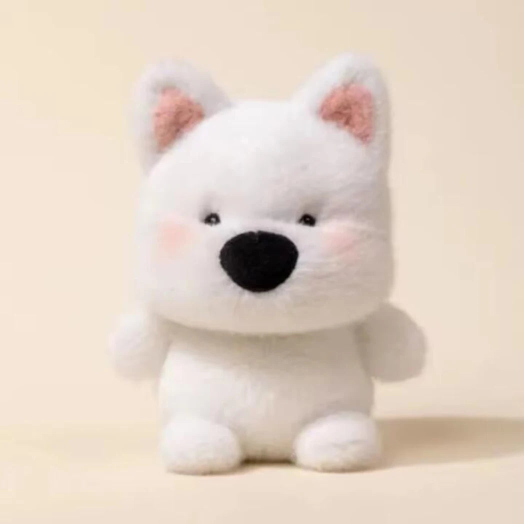 15CM Cute Animal Plush Toy Children Table Doll Ornaments Companion Doll Birthday Christmas Gifts Soft Sleeping Companion Kawaii West Highland Dog 15CM Multi