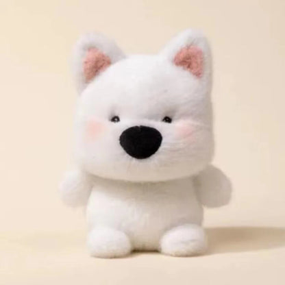 15CM Cute Animal Plush Toy Children Table Doll Ornaments Companion Doll Birthday Christmas Gifts Soft Sleeping Companion Kawaii West Highland Dog 15CM Multi