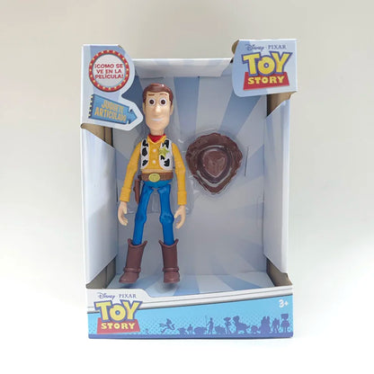 Toy Story Buzz Lightyear Action Figure – Poseable Model Toy | Pixar-Inspired Robot Doll Multicolor Woody