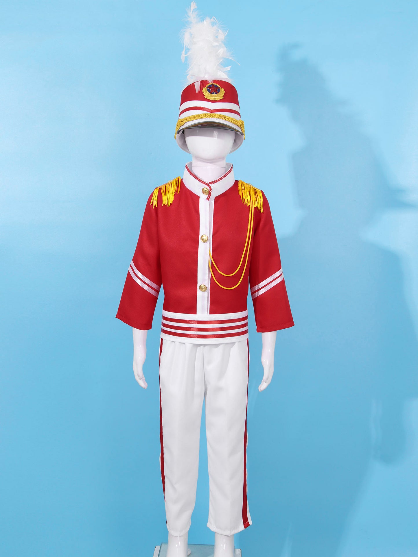 Boys/Girls Nutcracker Drum and Trumpet Team Costume (Age 4-12YRS)