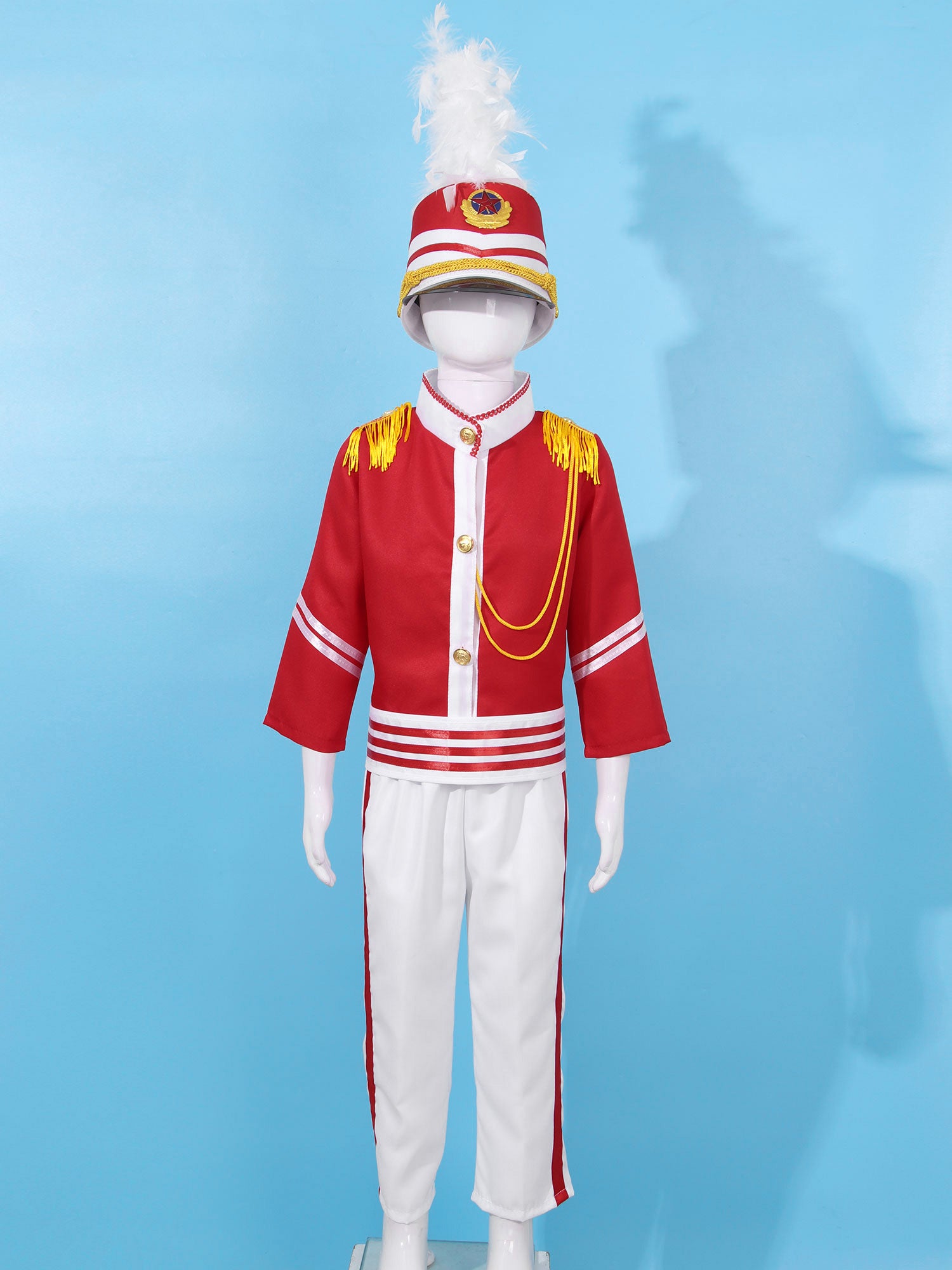 Boys/Girls Nutcracker Drum and Trumpet Team Costume (Age 4-12YRS)
