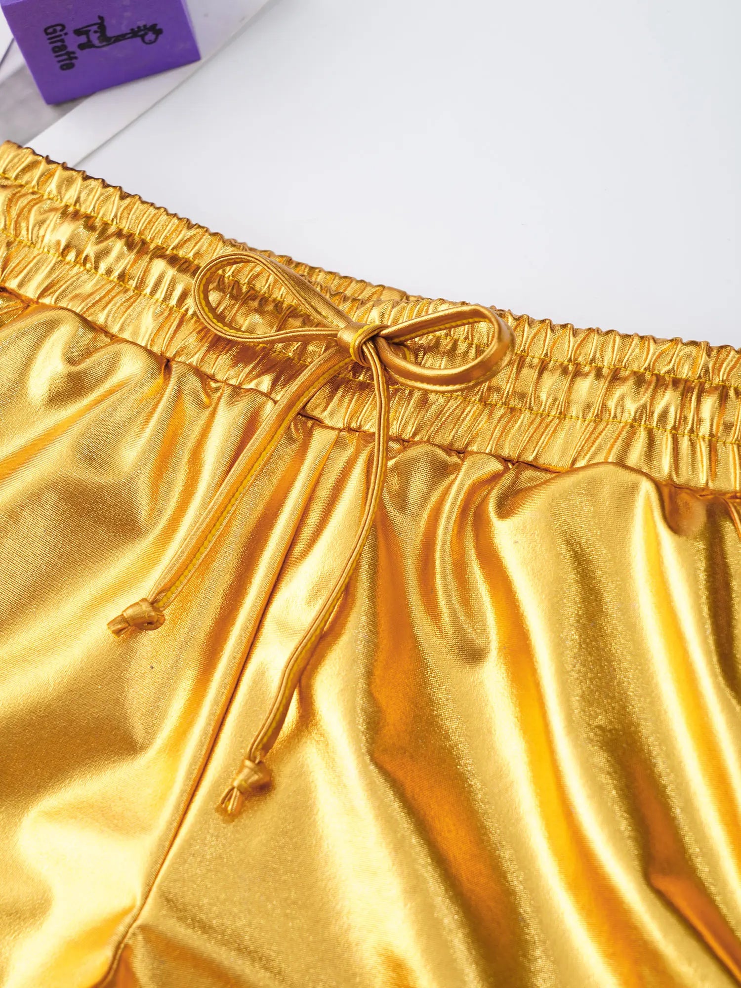Girls Metallic Drawstring Shorts (Age 3-12 YRS)