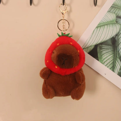 Plush Capybara Stuffed Keychain Toy - 12-15cm
