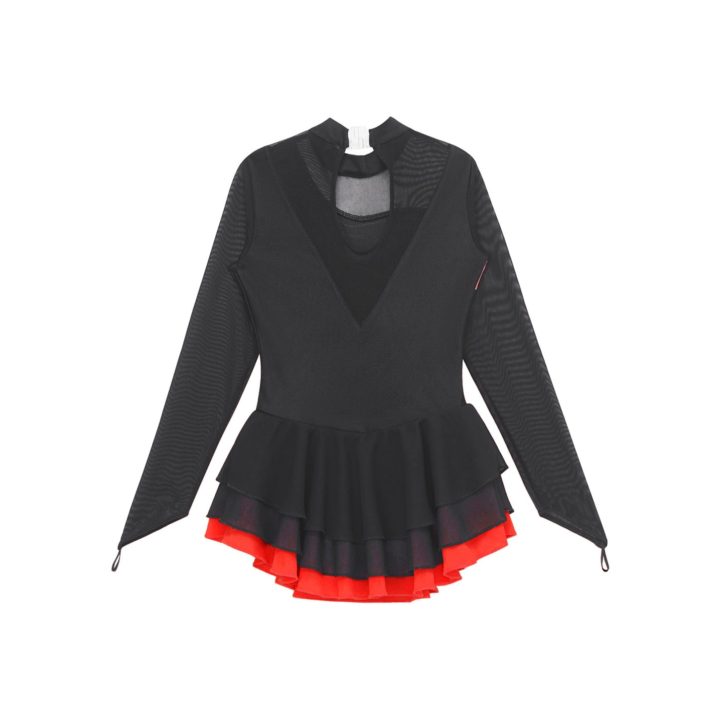 Girls Rhinestone Figure Skating Leotard Dress (Age 6-16 YRS)