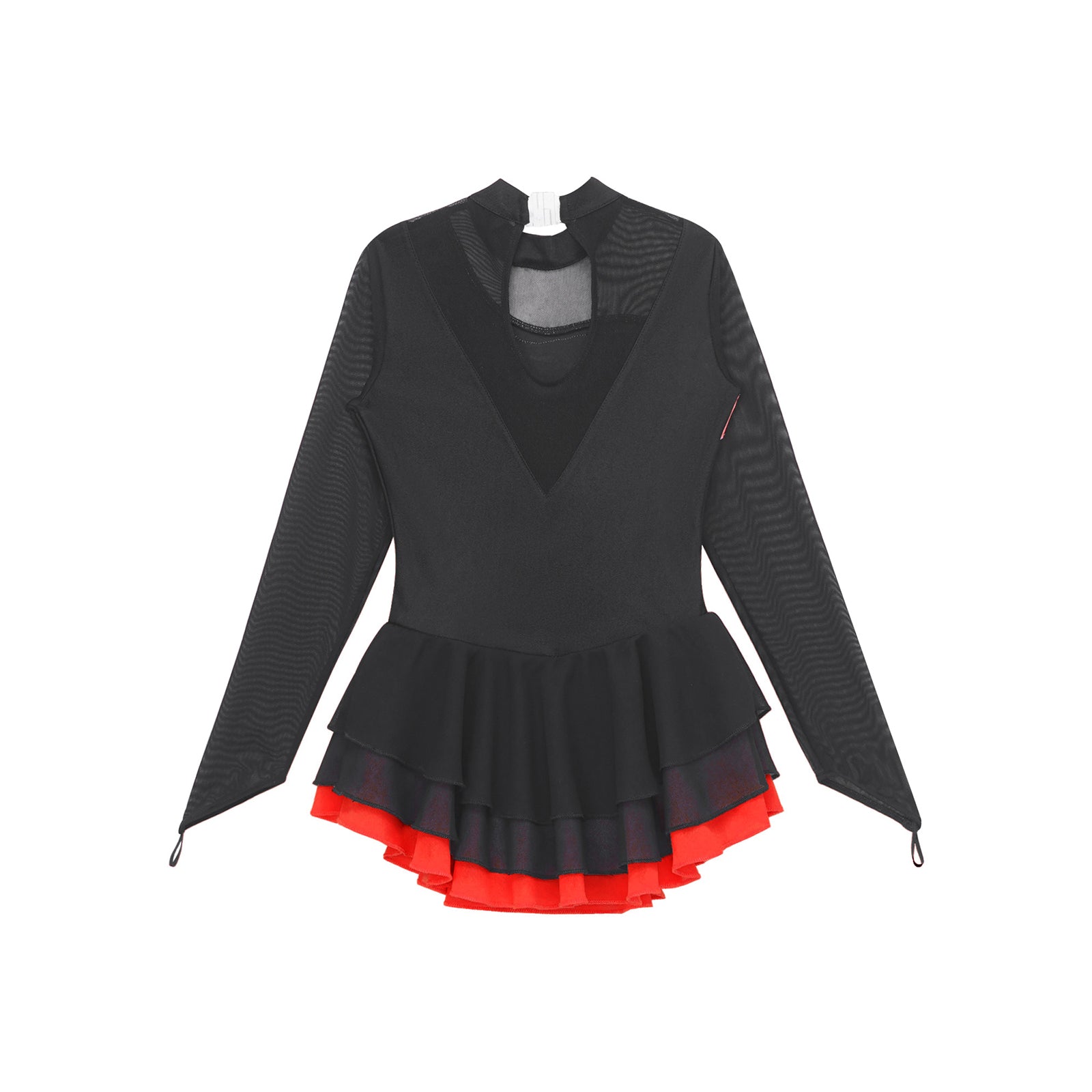 Girls Rhinestone Figure Skating Leotard Dress (Age 6-16 YRS)