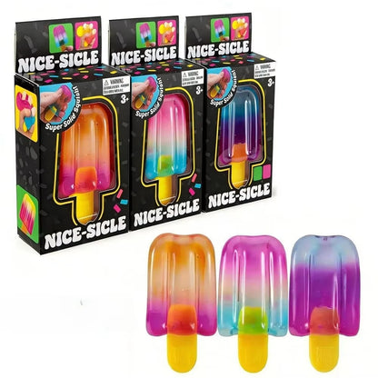 NeeDoh Nice‑Sicle – Super‑Solid Sensory Squishy Cube for Stress Relief & Focus