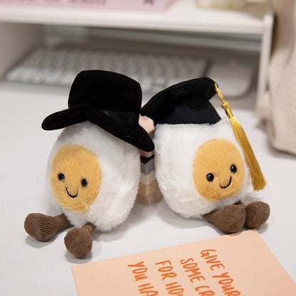 Plush Egg Graduation Stuffed Toy - 14cm