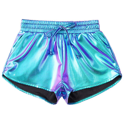 Girls Metallic Drawstring Shorts (Age 3-12 YRS)