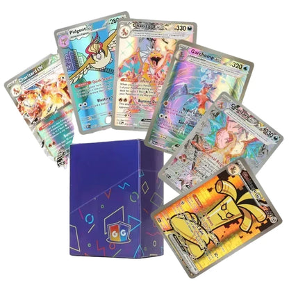 60-100Pcs English Pokemon Cards GX Tag Team 1996 Vmax EX V Mega Vstar Trainer Shining Game Battle Carte Trading Collection Cards 100Pcs EX English