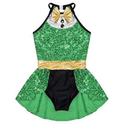 Girls Ringmaster Sequin Romper Halloween (8-18 YRS)