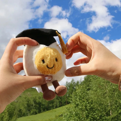 Plush Egg Graduation Stuffed Toy - 14cm