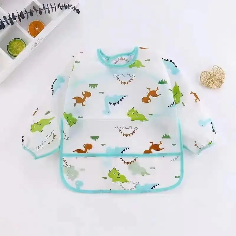 Baby Waterproof Long Sleeve Apron