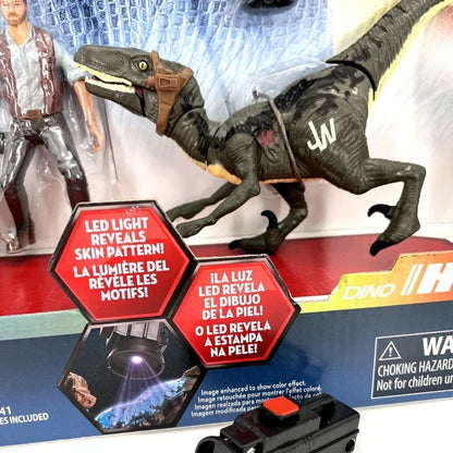 Jurassic Park Cycle & Hybrid Raptor Action Figure Motorcycle Set